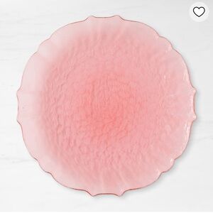 Scallop glass charger Williams Sonoma • sold out online